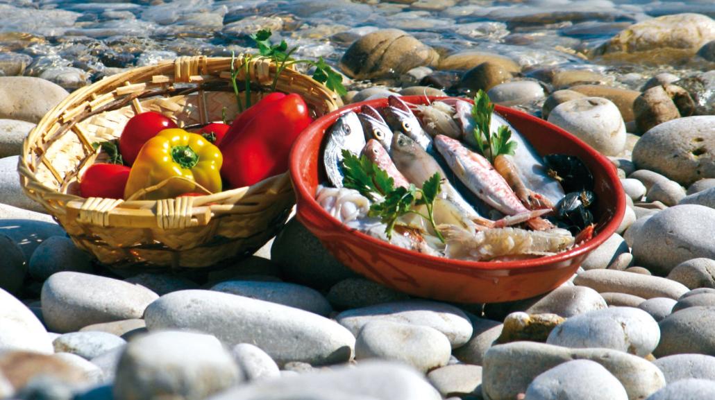 Gli ingredienti del Brodetto di pesce alla Vastese