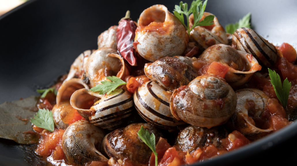 Lumache di terra al sugo