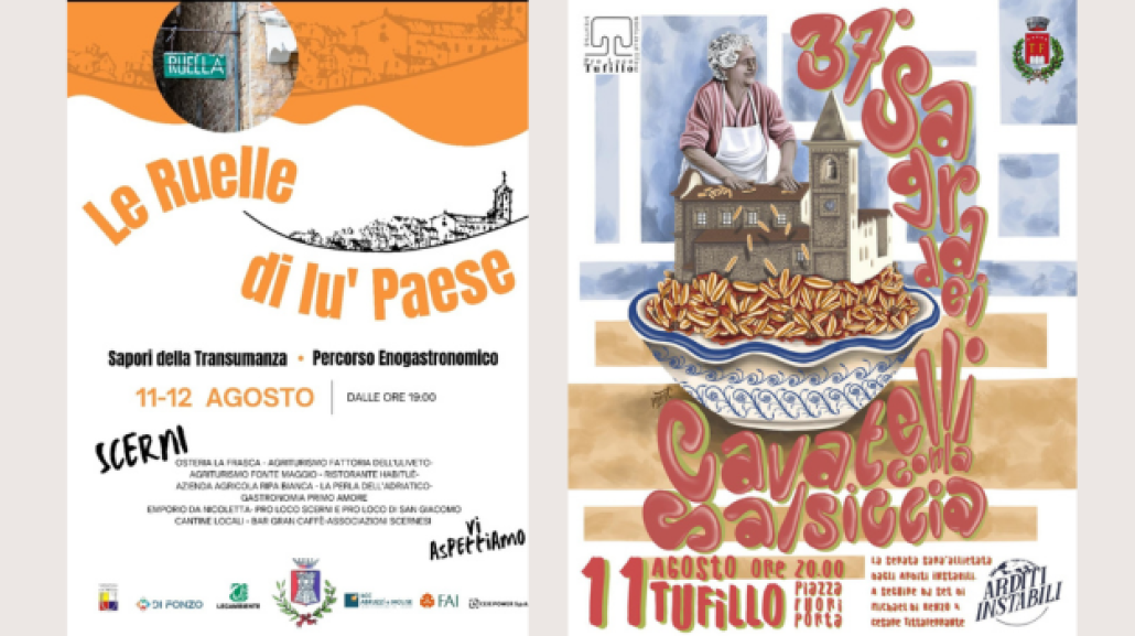 Gli appuntamenti del 11 Agosto