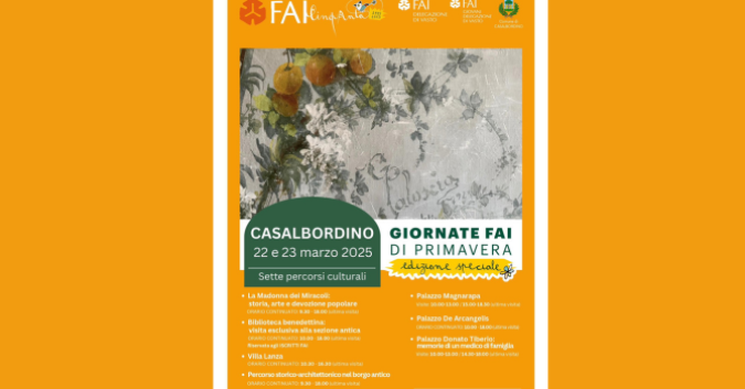 Programma Giornate Fai di Primavera a Casalbordino