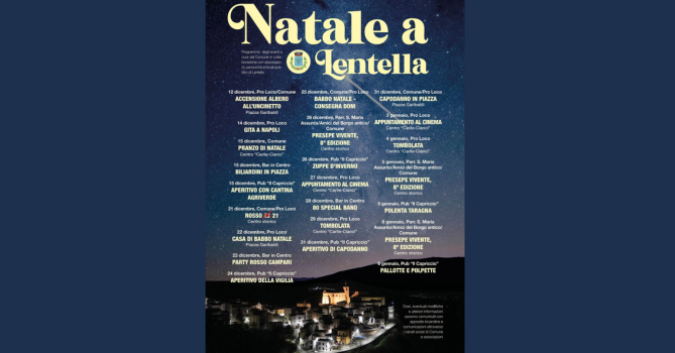 Programma eventi natalizi